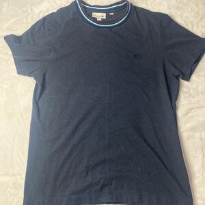 Lacoste Blue Short Sleeve Tee Classic Crew Neck